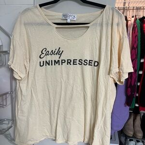 Wildfox “easily unimpressed” top